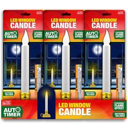 Magic Seasons White NA Scent Plastic Window Candle Flameless Flickering Candle