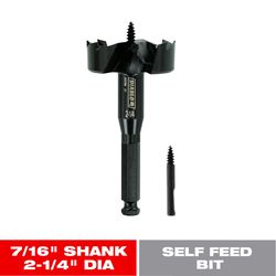 Diablo Speedemon 2-1/4 in. X 5-1/8 in. L Steel Self-Feed Bit Hex Shank 1 pk
