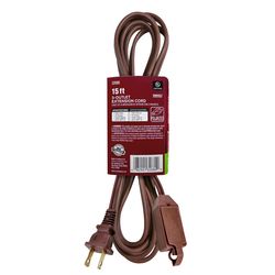 Ace Indoor 15 ft. L Brown Extension Cord 16/2 SPT-2