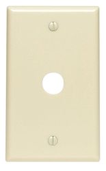 Leviton Ivory 1 gang Thermoset Plastic Cable/Telco Wall Plate 1 pk
