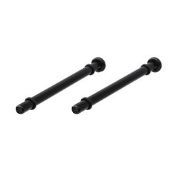 Dolle Atlas 0.9 in. H X 0.5 in. W X 7.9 in. D Black Steel Shelf Bracket
