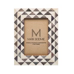 Matr Boomie Varuna Gray Bone Picture Frame 4x6 in.