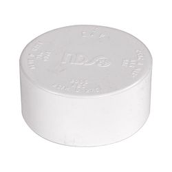 NDS Schedule 35 3 in. Hub each X 3 in. D Hub PVC Drain Cap