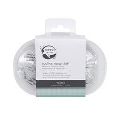 Zenna Home Frost Clear Plastic Soap Dish