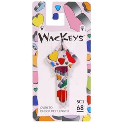 HILLMAN Wackey Hearts House/Office Universal Key Blank Single