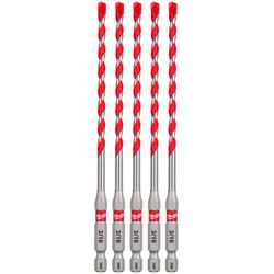 Milwaukee 3/16 in. Carbide Tipped Boring Bit 3-Flat Shank 1 each