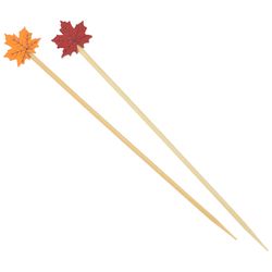 R&M International Corp Multicolored Wood Fall Cocktail Picks