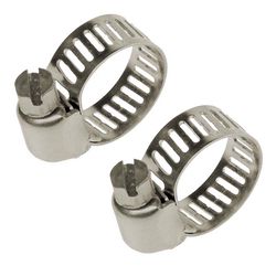 T-H Marine Boating Essentials 1/4 in to 5/8 in. SAE 4 Silver Hose Clamp Stainless Steel