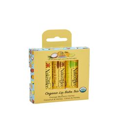 The Naked Bee Assorted Scent Lip Balm 0.45 oz 3 pk