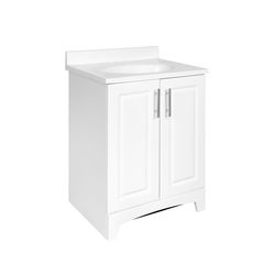 Royal Cabinets Single White Bathroom Vanity 24-1/2 in. W X 19 in. D X 36 in. H