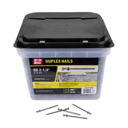Grip-Rite 8D 2-1/4 in. Duplex Bright Steel Nail Double Head 30 lb