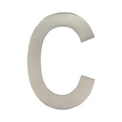 Architectural Mailboxes 4 in. Silver Brass Screw-On Letter C 1 pc