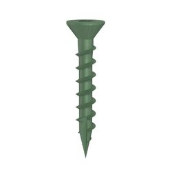 Grip-Rite PrimeGuard Plus No. 8 wire X 1-1/4 in. L Green Star Bugle Head Deck Screws 1 lb 123 pk