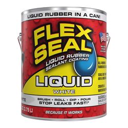 Flex Seal Family of Products Flex Seal White Liquid Rubber Sealant Coating 128 fl. oz.