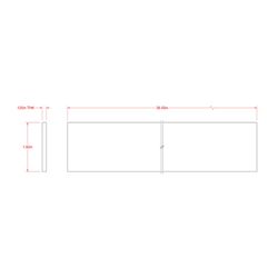 SteelWorks 0.125 in. X 1.5 in. W X 3 ft. L Weldable Aluminum Flat Bar 1 pk