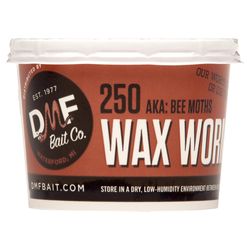 DMF Bait Wax Worms Fishing Bait 18 pk