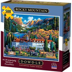 Dowdle Rocky Mountain Personal Puzzle Cardboard/Paper Multicolored 500 pc