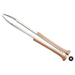 Baseball BBQ Steel/Wood Natural Grill Tongs 1 pk