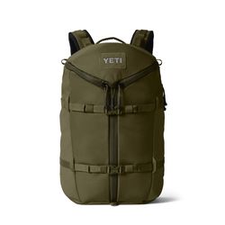 YETI Ranchero 27L Olive Backpack 19 in. H X 11.5 in. W
