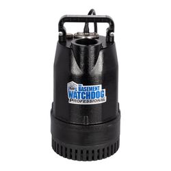 The Basement Watchdog 1/2 HP 4,400 gph Cast Iron Dual Reed Switch AC Submersible Sump Pump 10 ft³
