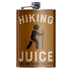 Lucky Jack 8 oz Stainless Steel Hiking Juice Hip Flask