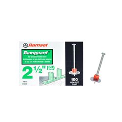 Ramset .3 in. D X 2-1/2 in. L Steel Flat Head Drive Pin with Washer 100 pk