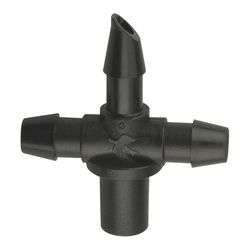 Rain Bird 1/4 in. Barbed Drip Irrigation Tee 1 pk