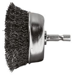 Century Drill & Tool 1-3/4 in. Crimped Wire Wheel Brush Steel 4500 rpm 2 pc