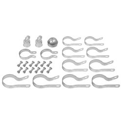 YardGard 3 in. H Steel Chain Link Fence Corner Post Kit