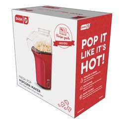 Dash Red 16 cups Air Popcorn Machine