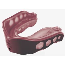 Shock Doctor Gel Max Youth Maroon Athletic Mouthguard Strap Included