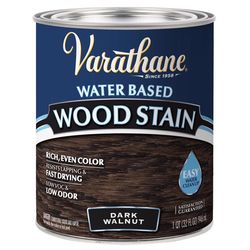 Varathane Semi-Transparent Dark Walnut Water-Based Wood Stain 1 qt