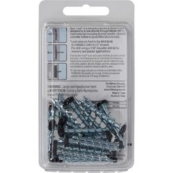HILLMAN Bore-fast 3/16 in. D X 1-1/2 in. L Steel Pan Head Screw and Anchor 25 pc