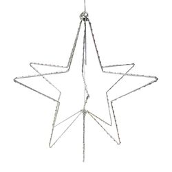 Alpine Silver Iron 19 in. H Wall Hanging Decor