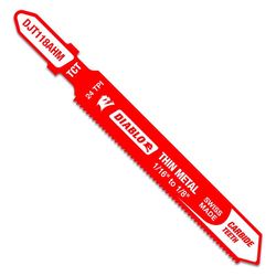 Diablo 3-1/4 in. Carbide T-Shank Thin Metal & Stainless Steel Jig Saw Blade 24 TPI 1 pk