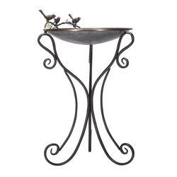 Alpine Iron 21 in. Bird Bath
