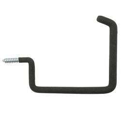 National Hardware 9.38 in. L Vinyl Coated Black Steel Large Storage Hook 50 lb. cap. 1 pk