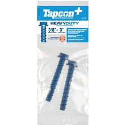 Tapcon 3/8 in. in. X 3 in. L Hex Drive Hex Washer Head High/Low Concrete Screws