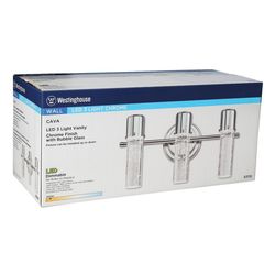 Westinghouse 3 Chrome Gray Wall Sconce