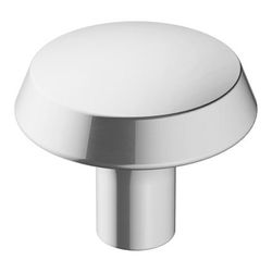 Amerock Premise Contemporary Round Cabinet Knob 1-1/4 in. D 1-1/16 in. Polished Chrome 1 pk