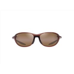 Maui Jim Hookipa Ultra R Sunglasses Men's Shiny Trans Brown Frame HCL Bronze Lens Polarized