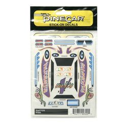 PineCar Stick On Decals Multicolored