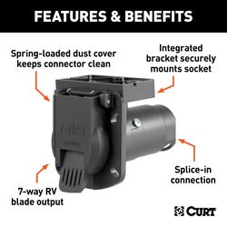 CURT 7 Way RV Blade Connector