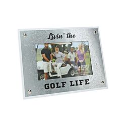 Pavilion We People Galvanized White MDF Picture Frame 4 x 6 in.