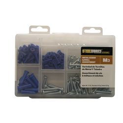 HILLMAN Assorted in. D X Assorted in. L Plastic/Stainless Steel Pan Head Anchor Kit 213 pk
