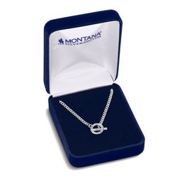 Montana Silversmiths Women's Blue Horizon Crystal Toggle Necklace Brass