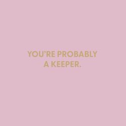 Chive You're Probably a Keeper Blank Greeting Card