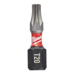 Milwaukee Shockwave Torx T20 X 1 in. L Insert Bit Steel 2 pk
