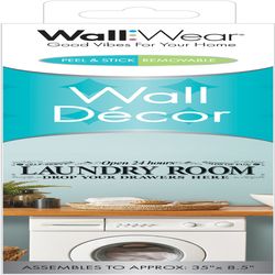 WallWear 1.5 in. H X 9.25 in. L Vinyl Wall Decor