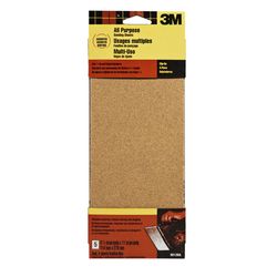 3M 11 in. L x 4-1/2 in. W Assorted Grit Aluminum Oxide Sandpaper 5 pk